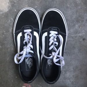 Classic black and white vans
